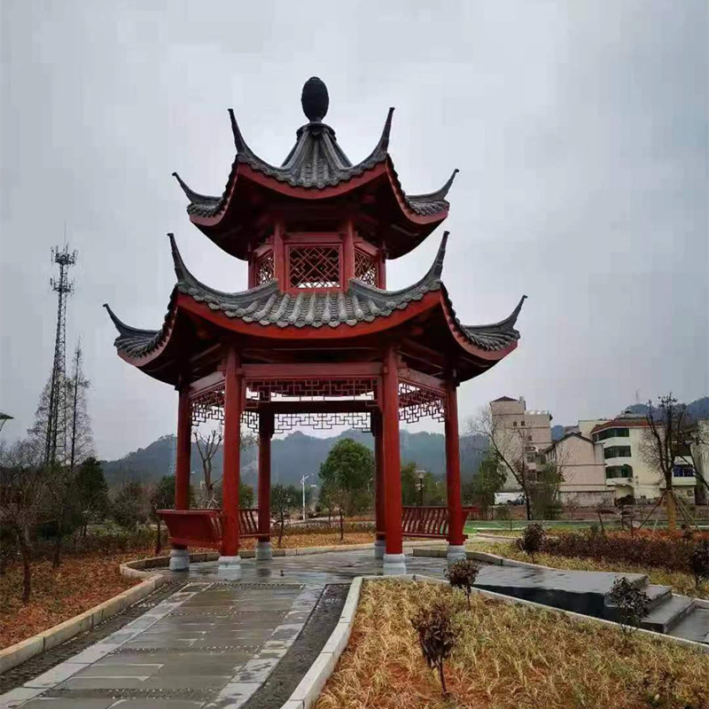 公園防腐木涼亭客戶見(jiàn)證